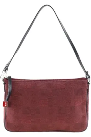 Bally Pre-owned, Dame, Rød, ONE SIZE, Bomuld, Pre-owned Bomuld skuldertasker