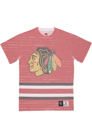 Mitchell & Ness Top, Herre, Flerfarvet, L, Bomuld, Chicago Blackhawks NHL T-shirt