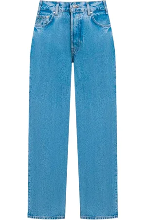 ANINE BING Jeans, Dame, Blå, W26, Bomuld, Slim Fit Jeans med Fem Lommer