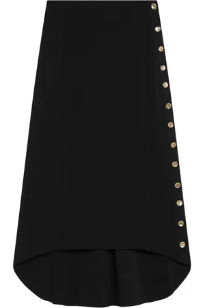 Givenchy Nederdel, Dame, Sort, S, Uld, Lang nederdel med elegant design