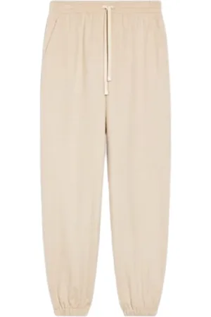 Max Mara Bukser, Dame, , XS, Bomuld, Jersey Drap Bukser med Elastisk Talje