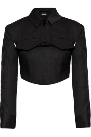 Cult Gaia Jakke, Dame, Sort, XS, Bomuld, Kort jakke Issa