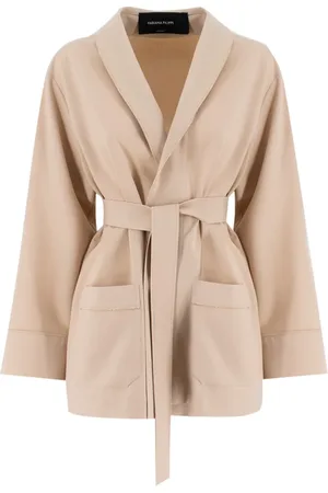Fabiana Filippi Jakke, Dame, , S, Polyester, Pyjama-stil jakke med piping detalje