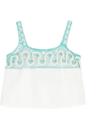 BODE Top, Dame, , M, Bomuld, Creme Ripple Blonde Tank Top