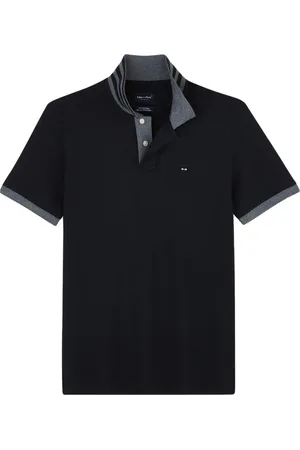 Eden Park Top, Herre, Sort, XS, Bomuld, Kortærmet poloshirt