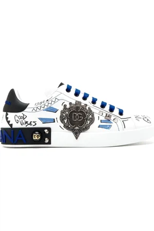 Dolce & Gabbana Sko, Herre, Flerfarvet, 40 1/2 EU, Unikke Sneakers til Afslappet Brug