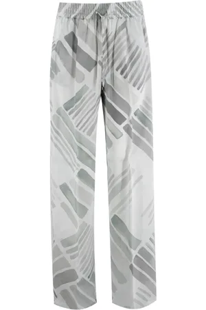 Kiton Bukser, Dame, Grå, M, Silke Straight Cut Elastiske Bukser