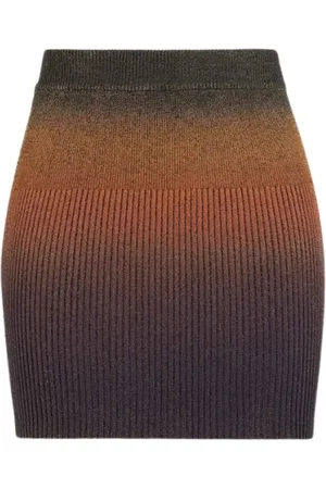 Roberto Cavalli Nederdel, Dame, Flerfarvet, S, Elastisk Strik Mini Nederdel