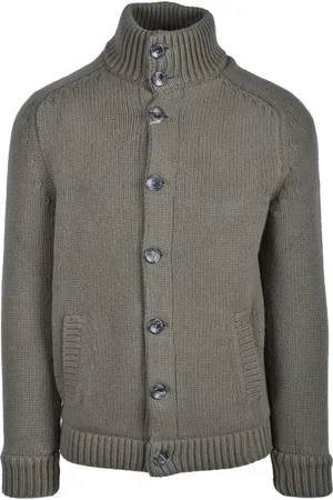 HERNO Strik, Herre, Grøn, L, Uld, Resort Lana Cardigan