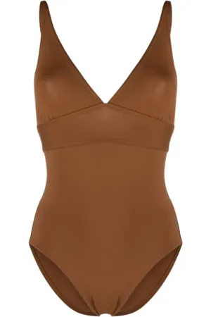 ERES Badetøj, Dame, Brun, M, Spandex, Karamel V-hals badedragt