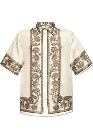 Etro Skjorte, Herre, , M, Silkeskjorte med print