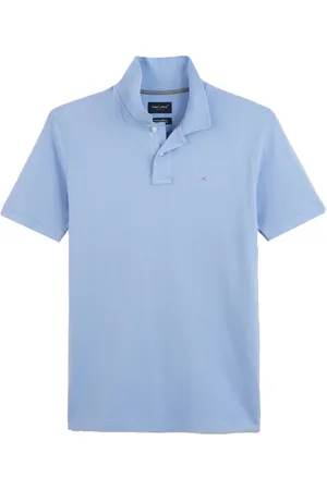 Eden Park Top, Herre, Blå, M, Bomuld, Broderet logo stretch bomuldspolo