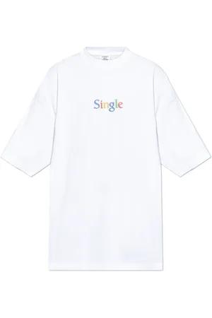 Vetements Top, Herre, Hvid, S, Bomuld, Oversized T-shirt
