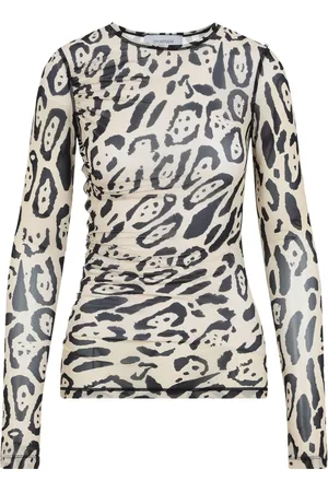 Sportmax Top, Dame, Flerfarvet, XS, Uld, Leopard Second Skin Top