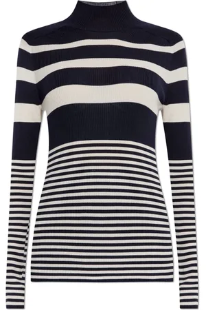 Moncler Strik, Dame, Blå, L, Uld, Uld Turtleneck