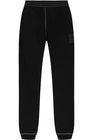 Givenchy Bukser, Herre, Sort, L, Bomuld, Sort Hvid Sweatpant