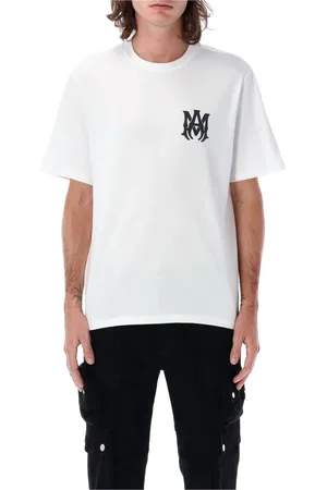 AMIRI Top, Herre, Hvid, XL, Bomuld, Kerne Logo T-shirt Hvid