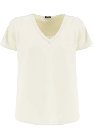 Kiton Top, Dame, , S, Silke V-hals skræddersyet T-shirt