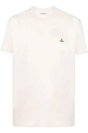 Vivienne Westwood Top, Herre, Hvid, M, Klassisk Orb Hvid T-Shirt
