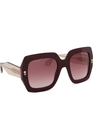 Etro Tilbehør, Dame, Rød, 53 MM, Uld, Stilfulde solbriller med LHF-design