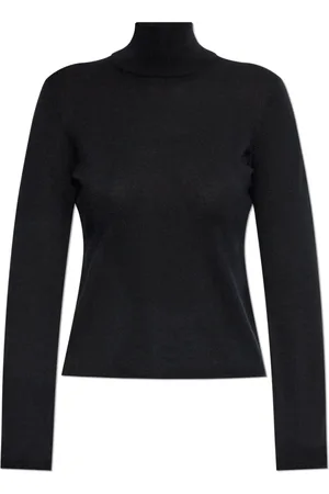 Max Mara Strik, Dame, Sort, S, Cashmere, Turtleneck Patroni