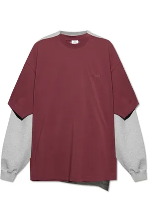 Vetements Sweathshirts & Hoodies, Herre, Flerfarvet, S, Bomuld, Sweatshirt med dobbelt T-shirt i oversize stil