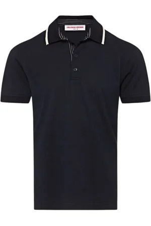 Orlebar Brown Top, Herre, Blå, S, Bomuld, Marineblå Polo med Vintage Look
