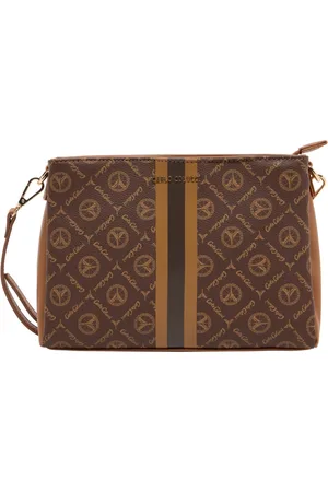 Carlo Colucci Taske, Dame, Brun, ONE SIZE, Uld, Moderne Skuldertaske Farina