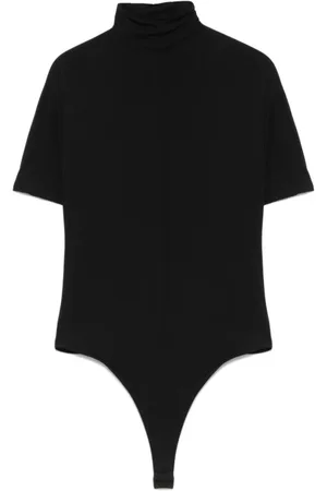 WARDROBE.NYC Top, Dame, Sort, M, Sort kortærmet bodystocking