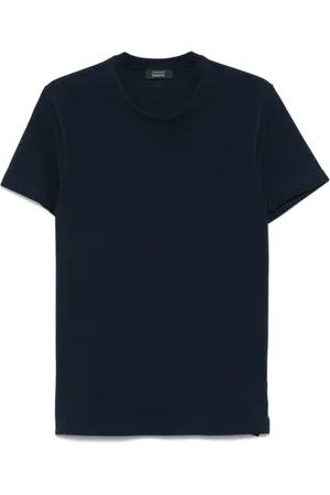 ZANONE Top, Herre, Blå, L, Blå T-shirts og Polos