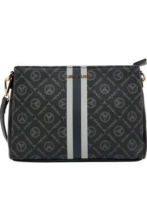 Carlo Colucci Taske, Dame, Sort, ONE SIZE, Uld, Stilfuld Skuldertaske Farina