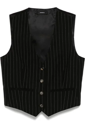 WARDROBE.NYC Jakke, Dame, Sort, M, Uld, Sort Pinstripe Vest