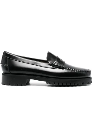 SEBAGO Sko, Dame, Sort, 39 1/2 EU, Læder, Sort Læder Lug Loafers