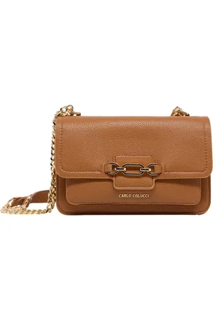 Carlo Colucci Taske, Dame, Brun, ONE SIZE, Uld, Moderne Crossbody Taske til hverdagsbrug