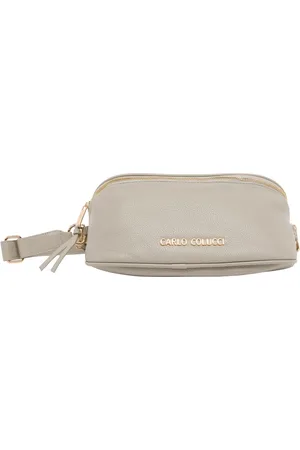 Carlo Colucci Taske, Dame, Grå, ONE SIZE, Uld, Urban Slingbag med praktisk funktionalitet