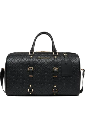 Carlo Colucci Taske, unisex, Sort, ONE SIZE, Uld, Stilfuld Weekender Taske