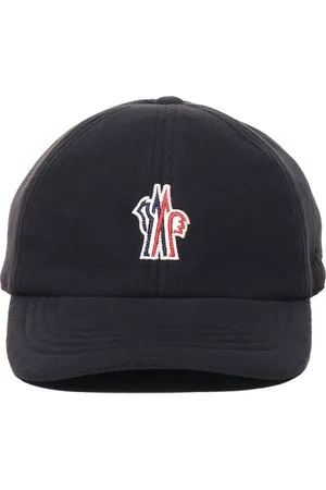 Moncler Tilbehør, Herre, Sort, L, Sort Baseball Hat med Frontlogo