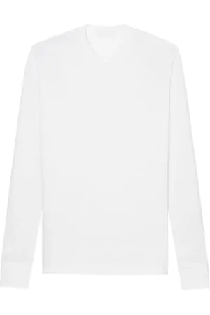 WARDROBE.NYC Top, Dame, Hvid, L, Hvid Langærmet Tee