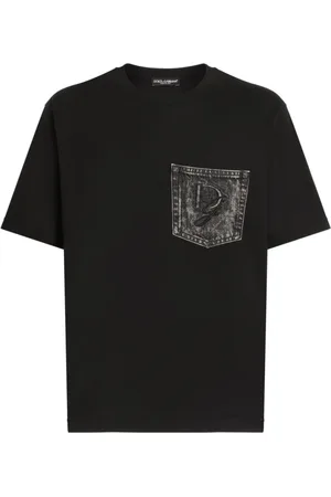Dolce & Gabbana Top, Herre, Sort, M, Sorte T-shirts og Polos