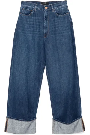 3x1 Jeans, Dame, Blå, W27, Bomuld, Viddeben Indigo Blå Skater Jeans