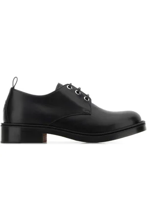 Alexander McQueen Sko, Herre, Sort, 44 EU, Læder, Sort læder snøresko