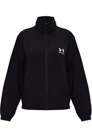 Balenciaga Jakke, Dame, Sort, M, Jakke med hætte skjult i kraven