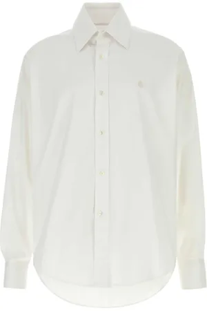 Alexander McQueen Skjorte, Herre, Hvid, M, Hvid Poplin Skjorte Klassisk Stil