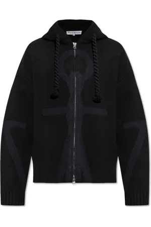 J.W.Anderson Strik, Herre, Blå, S, Uld, Uld Cardigan