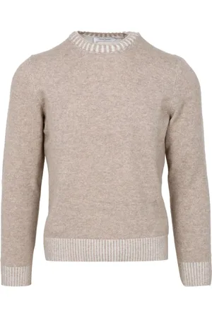 Gran Sasso Strik, Herre, , 2XL, Uld, Ribbet Crew Neck Sweater Blend