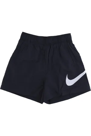 Nike Shorts, Dame, Sort, L, Uld, Højtaljede Vævede Sportsshorts Sort/Hvid