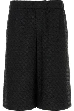 Alexander McQueen Shorts, Herre, Sort, M, Sort Viskose Bermuda Shorts
