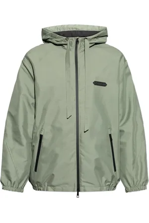 Lanvin Jakke, Herre, Grøn, M, Polyester, Jakke med logo