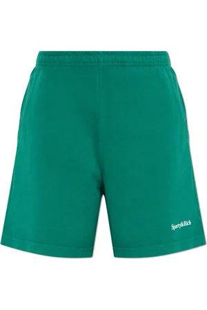 Sporty & Rich Shorts, unisex, Grøn, XL, Bomuld, Logo Shorts