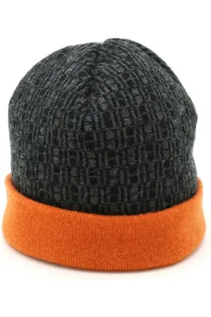 Hermès Pre-owned, Dame, Sort, ONE SIZE, Cashmere, Pre-owned Canvas hatte